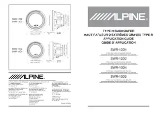 alpine阿尔派SWR-12D4