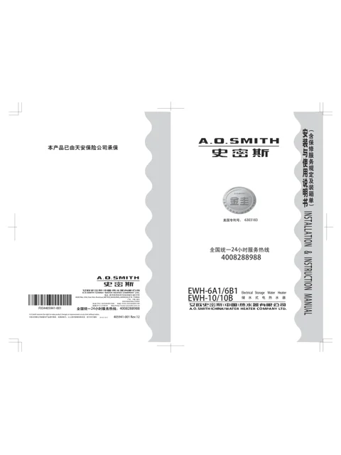 AO史密斯EWH-10