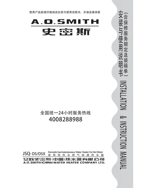 AO史密斯JSQ33-DS