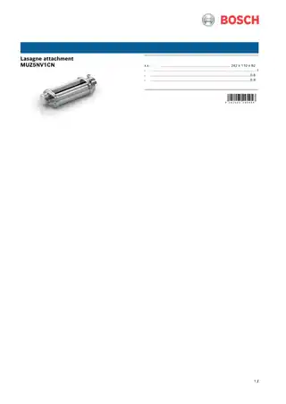 bosch博世MUZ5NV1CN