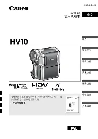 CANON佳能HV10