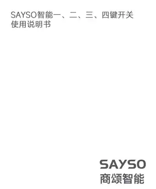 SAYSO智能开关（一键）
