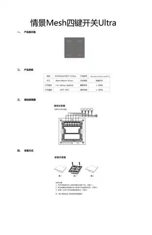情景Mesh四键开关Ultra