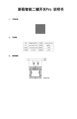 新极智能二键开关Pro