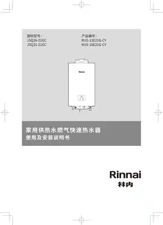 rinnai林内JSQ31-21GC