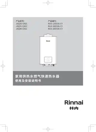 rinnai林内JSQ31-53GC