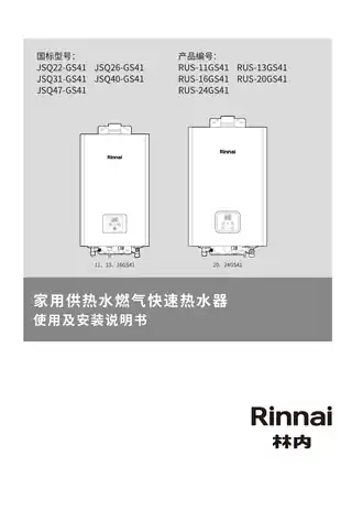 rinnai林内JSQ31-GS41