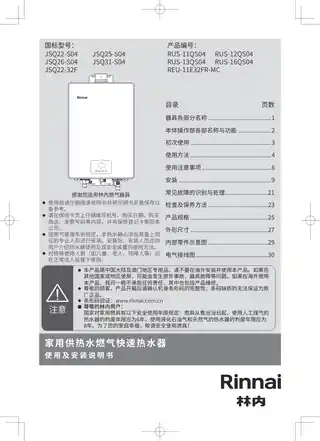 rinnai林内JSQ31-S04