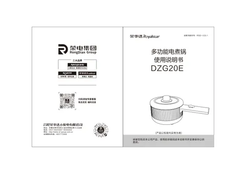 Royalstar荣事达DZG20E5，DZG20E6