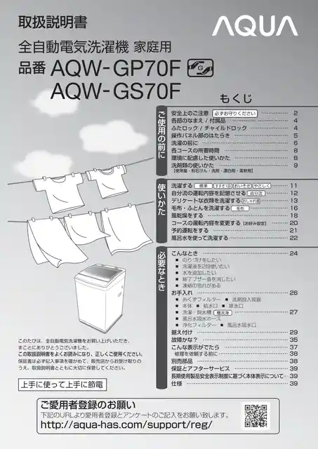 AQUAアクアAQW-GP70F
