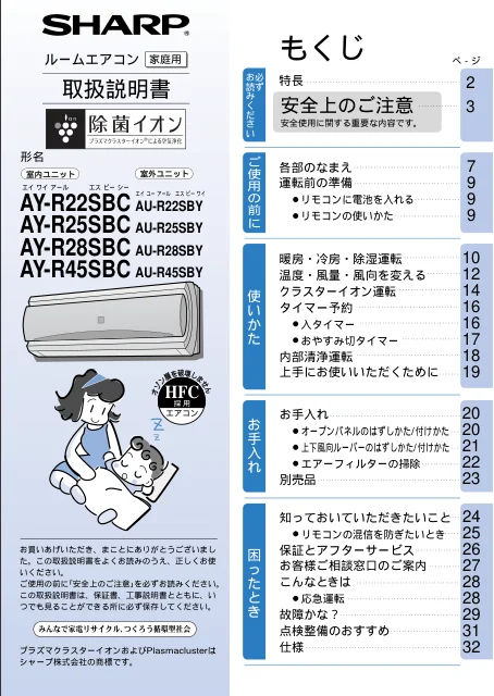 sharpシャープAY-R22SBC