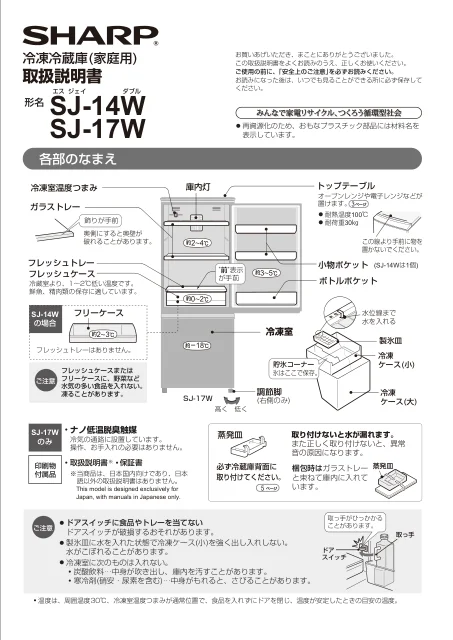 sharpシャープSJ-17W