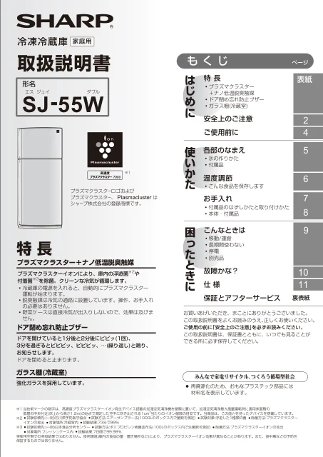 sharpシャープSJ-55W