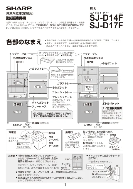 sharpシャープSJ-D17F
