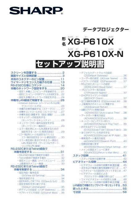 sharpシャープXG-P610X-N