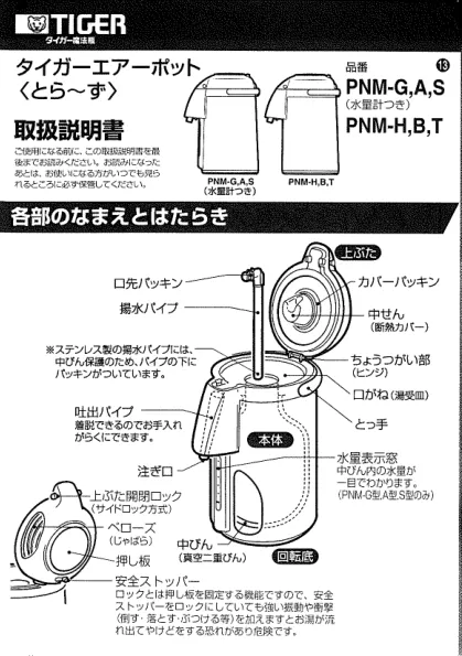 tigerタイガーPNM-T