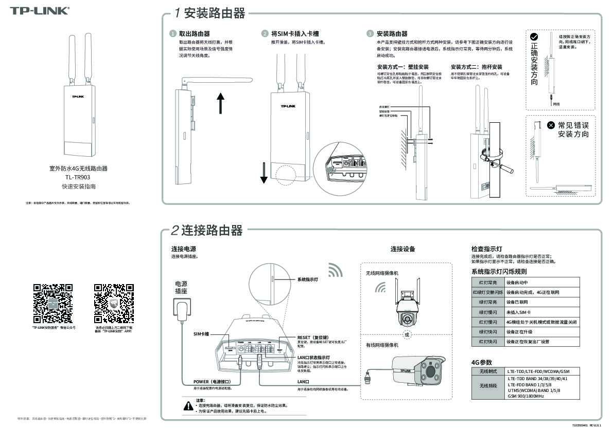 TP-Link TL-TR903 V1.0快速安装说明书 1.0.1