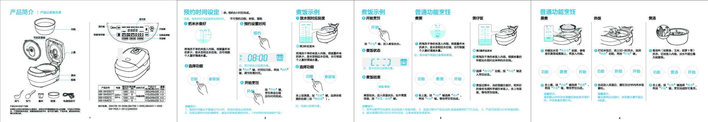 Midea美的MB-HS4072说明书