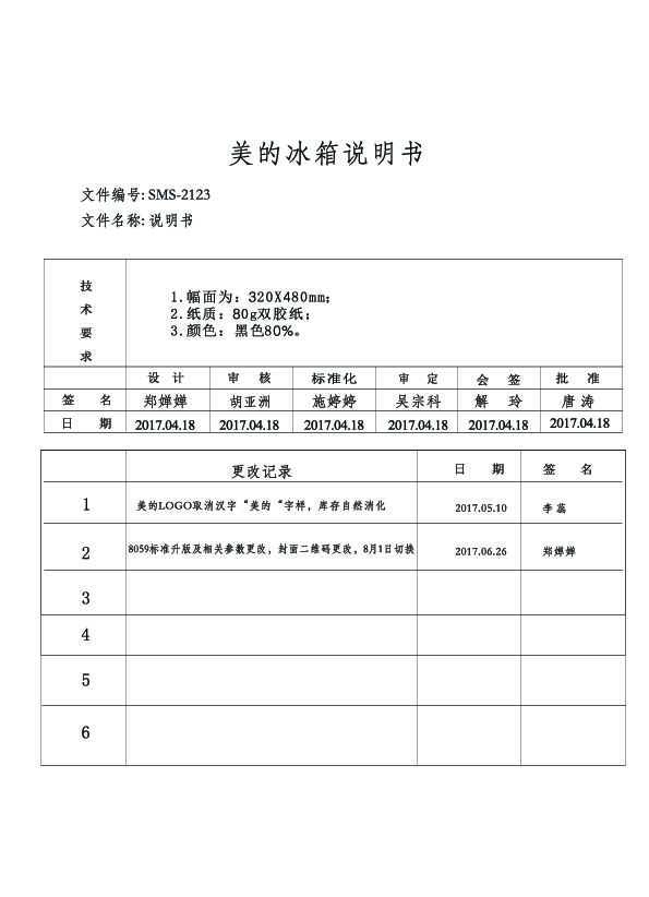 Midea美的BCD-195M(ZG)说明书
